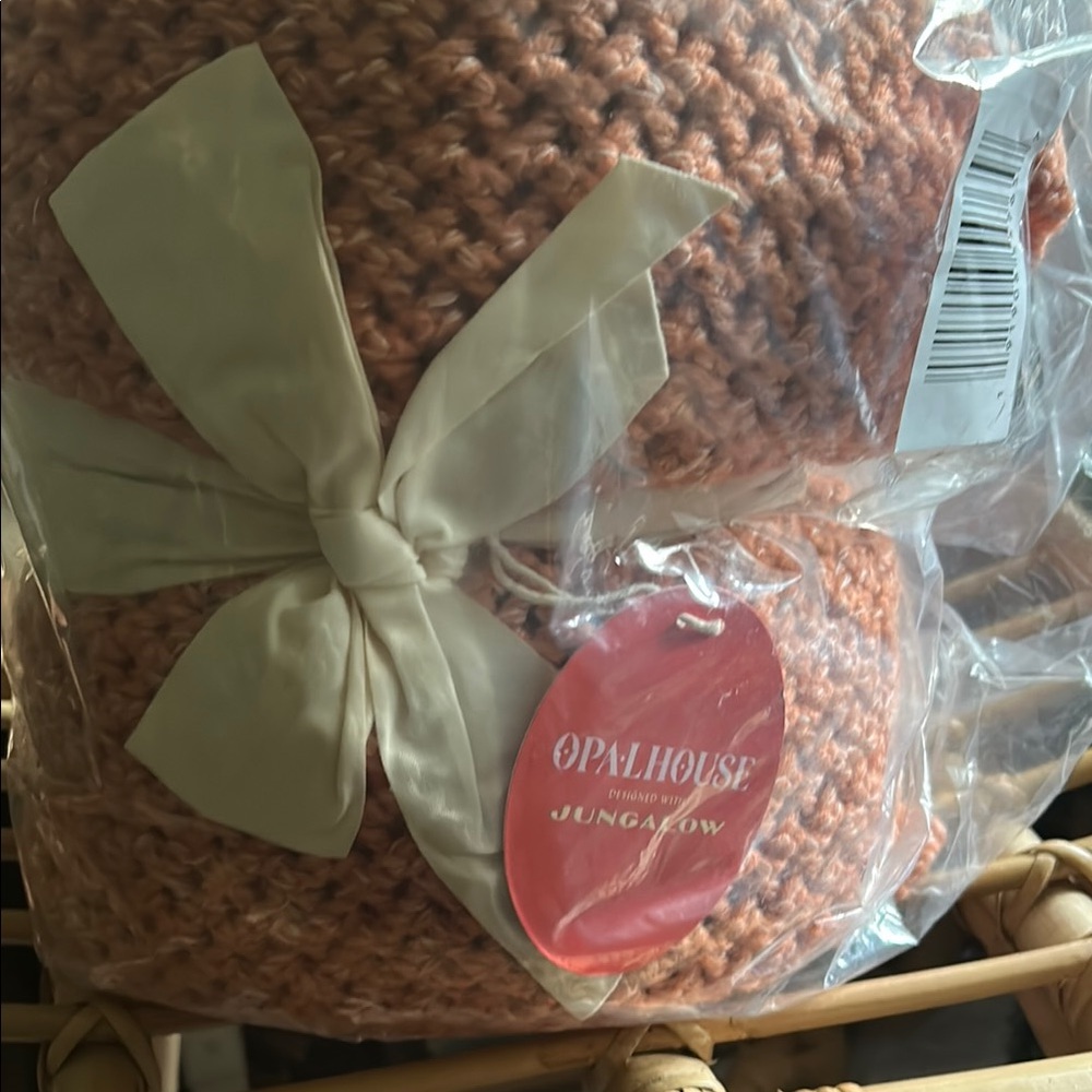 Opalhouse Terracotta Knit Throw Blanket